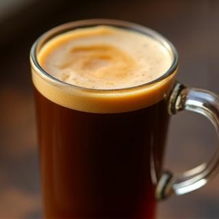 Espresso americano con capa de crema